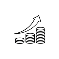 Money Finance Business Line Icon