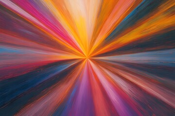 Obraz premium A psychedelic swirl of colorful light and vibrant fractals bursts from the center of a swirling star pattern, creating an abstract and dynamic digital wallpaper