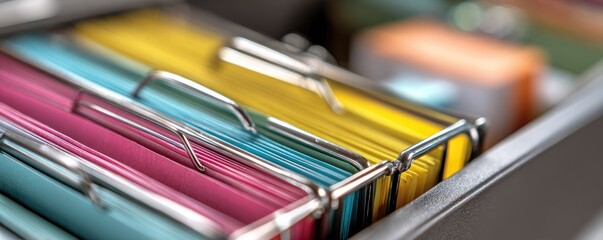 Colorful file folders in a drawer (1)