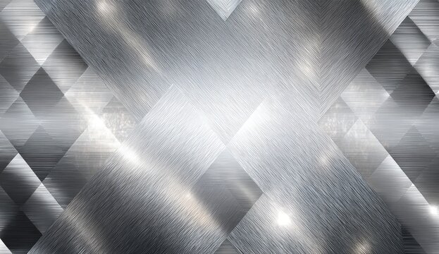 Abstract metallic background with intersecting diamond patterns - Powered by Adobe