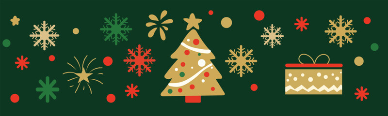Christmas card, New Year 2026, modern design, contemporary, geometric, including making cool posters, banners, and vector illustrations.