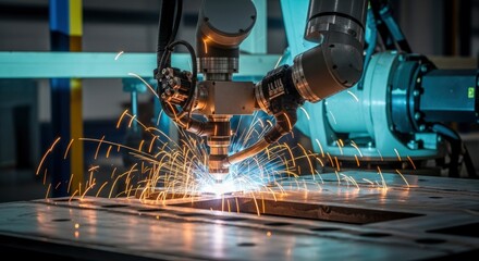 Robotic arm welding process