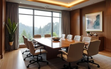Board room office. High quality