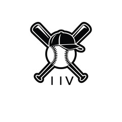 IIV Modern Sports Company logo. IIV Baseball Company design for entrepreneur and business. IIV Team Branding best icon. 
