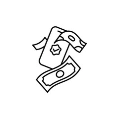 Money Finance Business Line Icon