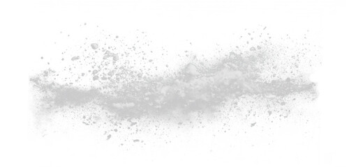 Dynamic white snow explosion, transparent PNG cutout, isolated background. Festive expressive Christmas design element