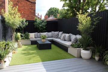 Modern, stylish backyard retreat