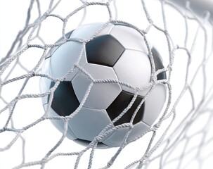 Soccer ball entering a net (2)