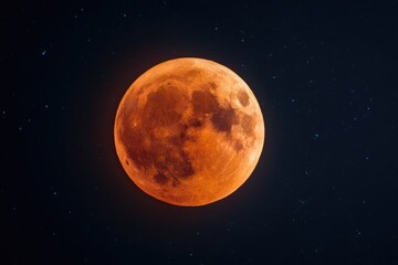 Full blood moon, night sky (1)