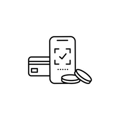 Money Finance Business Line Icon