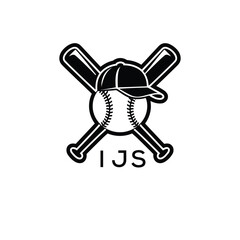 IJS Modern Sports Company logo. IJS Baseball Company design for entrepreneur and business. IJS Team Branding best icon. 
