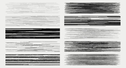 Abstract Black and White Horizontal Lines, Minimalist Design, Digital Art, Modern Aesthetics, Creative Environment, Artistic Viewpoint