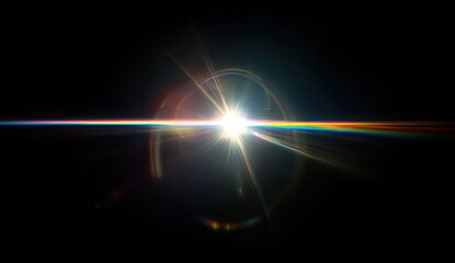 Abstract lens flare effect