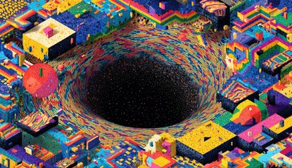 Colorful abstract vortex