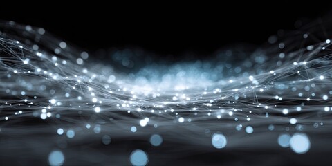 Abstract digital network graphic