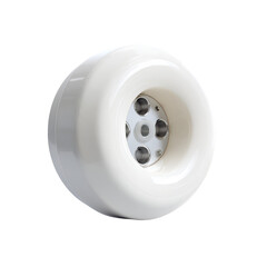 Innovative design showcase of a unique ceramic wheel modern studio product photography minimalistic environment close-up view