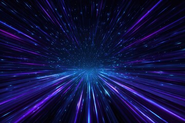 Futuristic cosmic speed lines