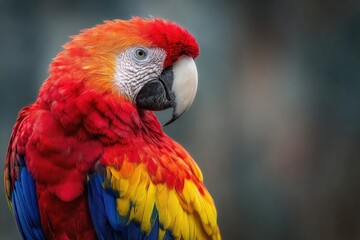Obraz premium Close-up of a vibrant macaw (5)