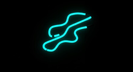 Abstract neon light design