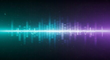 Abstract sound waves graphic design