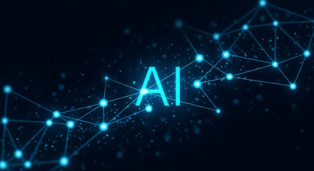 Neon Ai Circuit Network Background For Sci-fi Designs