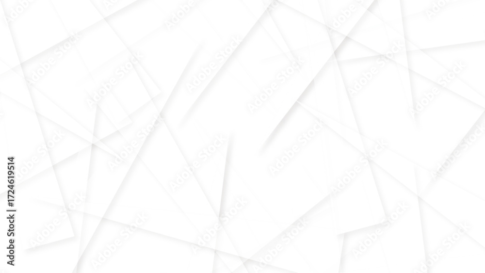 Canvas Prints geometric abstract graphic design banner pattern simple minimal, white and grey on light silver back