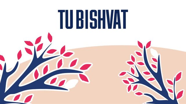 Happy tu bishvat with fertile plants