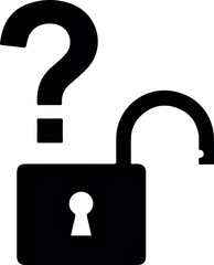 Unlocking the Mystery A Question Mark and Open Padlock.