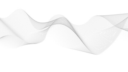 Abstract wave element for design. Digital frequency track equalizer. Stylized line art background. Vector illustration. 