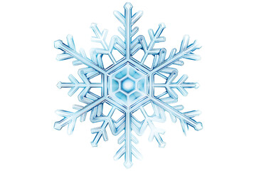 Intricate hexagonal ice crystal snowflake macro detail with delicate crystalline structures on black background