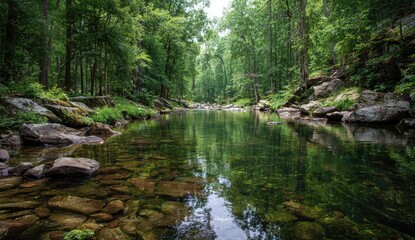 Tranquil forest stream (3)