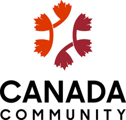 simple red mapple canada flag for community vector icon logo design