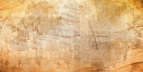 Old paper. Marble. Stone. Beige watercolour texture for cards, flyers, poster, banner. Stucco. Wall. Brushstrokes and splashes. Painted template for design.Background concrete old paint wall, Texture 