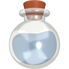 Potion Energy Modern 3D Illustration