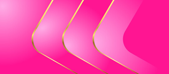 Elegant Pink and Gold Geometric Background – Luxury Abstract Design