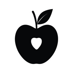 Apple With Heart Icon