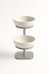 Modern Ceramic Bowl Stand: Elegant Multi-Level Holder for Kitchenware and Home Decor