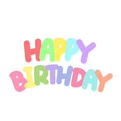 happy birthday written in fridge magnets