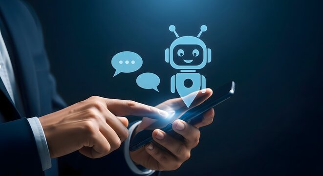 Exploring chatbot technology on mobile device for ai customer service and automation solutions today