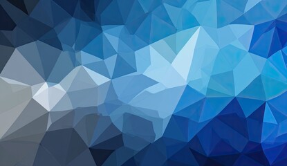Abstract geometric background of varying shades of blue