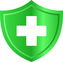 Obraz premium Shield icon vector. symbol, health, protection, protected, immunity