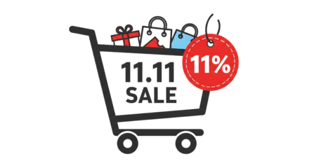 Celebrate 11.11 shopping festival with huge discounts, grab exclusive deals on fashion, gifts, enjoy amazing offers, shop now for a limited time