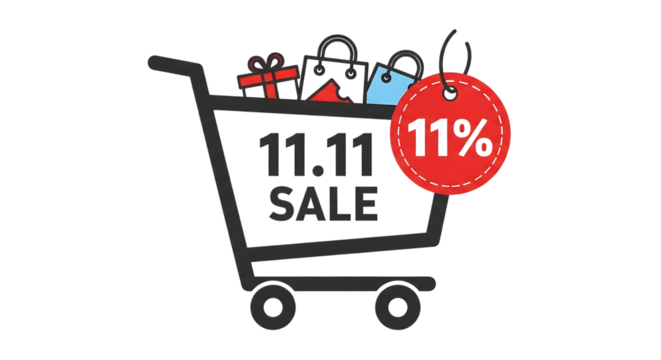 Celebrate 11.11 shopping festival with huge discounts, grab exclusive deals on fashion, gifts, enjoy amazing offers, shop now for a limited time