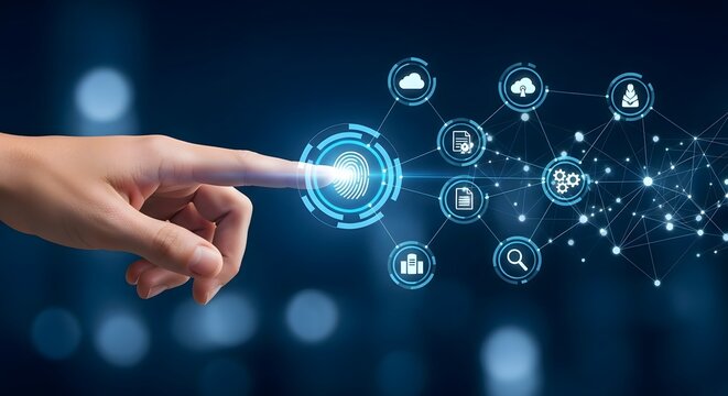 Exploring biometric authentication with digital fingerprint technology for secure access control - Powered by Adobe