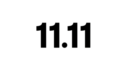 Global shopping festival is here! Get ready for November 11th with exclusive deals and promotions, use this modern design for your marketing