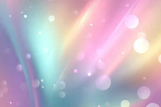 Abstract pastel background with soft flowing lines and bokeh