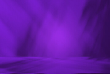 Wall interior background, studio and backdrops show products.with shadow from window color white and blue background for text insertion and presentation product	