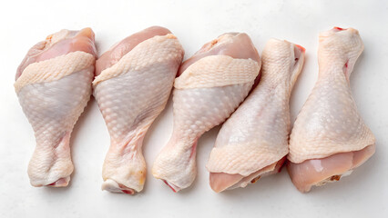 freshly cut raw chicken legs. fresh raw chicken drumsticks