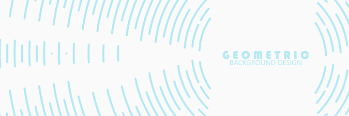 Abstract white background with blue circular lines. Concentric circle. Round lines pattern. eps10, website, poster, simple design and elegant.