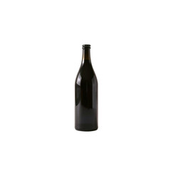 Dark Glass Wine Bottle, Elegant Studio Shot, Black Background, Minimalist Design, Premium Product.